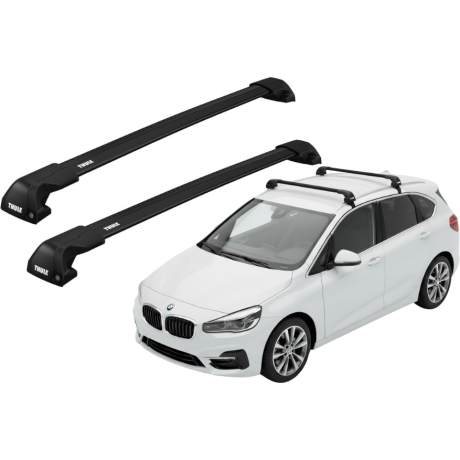 Barras THULE EDGE Flush para autos BMW 2-Series Active Tourer desde 2014 negro