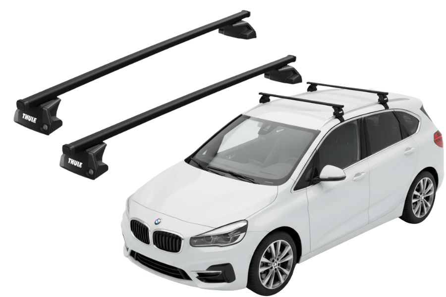 Barras THULE EVO SquareBar para autos BMW 2-Series Active Tourer desde 2014