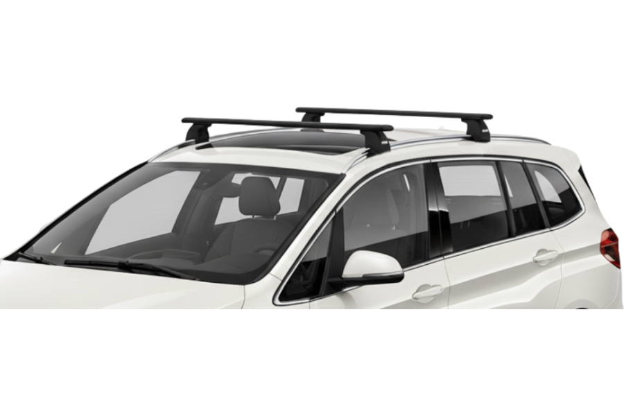 Barras THULE EVO WingBar para autos BMW 2-Series Gran Tourer desde 2015 negro