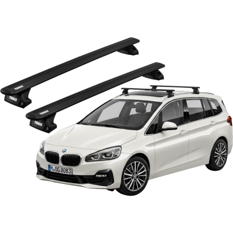 Barras THULE EVO WingBar para autos BMW 2-Series Gran Tourer desde 2015 negro
