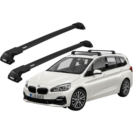 Barras THULE EDGE Flush para autos BMW 2-Series Gran Tourer desde 2015 negro