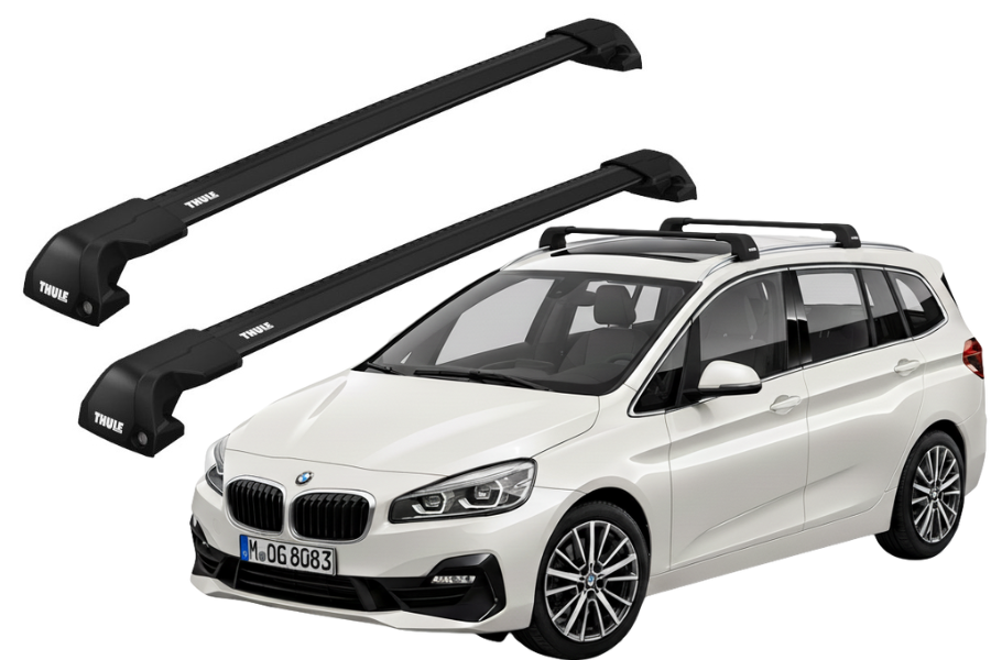 Barras THULE EDGE Flush para autos BMW 2-Series Gran Tourer desde 2015 negro
