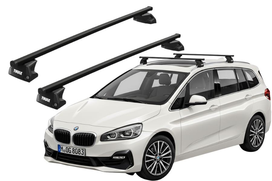 Barras THULE EVO SquareBar para autos BMW 2-Series Gran Tourer desde 2015