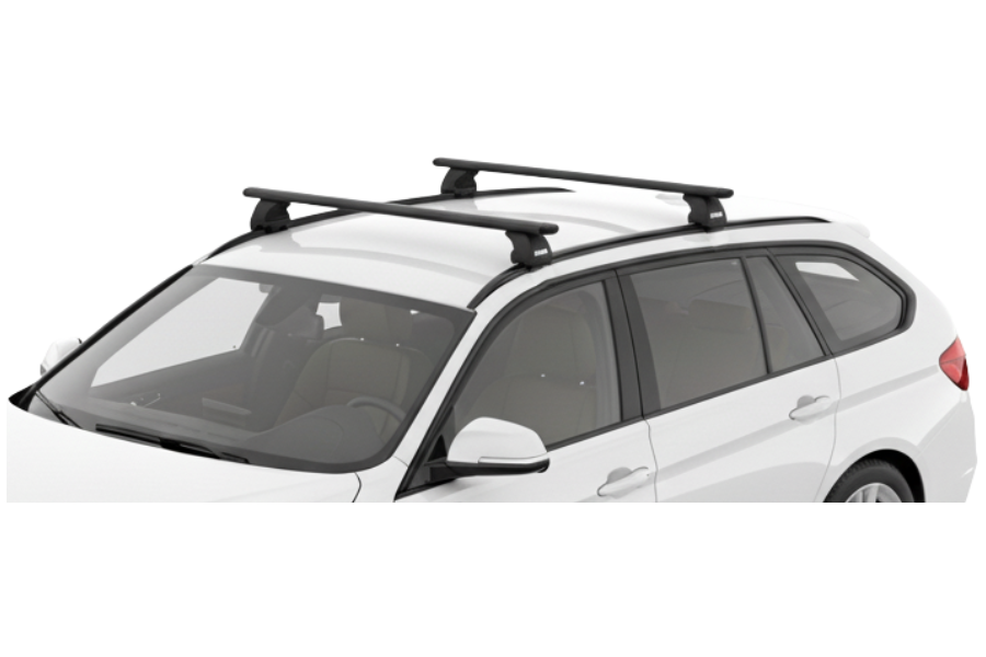 Barras THULE EVO WingBar para autos BMW 3-Series Touring desde 2012 negro