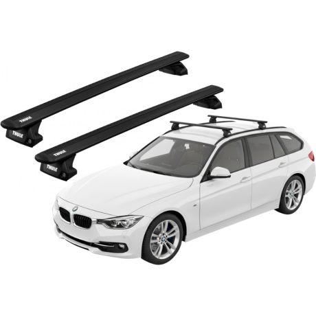 Barras THULE EVO WingBar para autos BMW 3-Series Touring desde 2012 negro