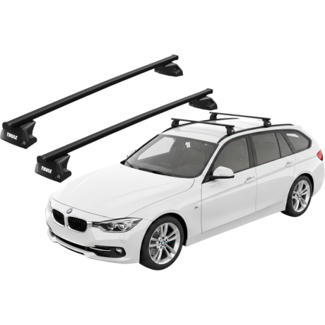 Barras THULE EVO SquareBar para autos BMW 3-Series Touring desde 2012
