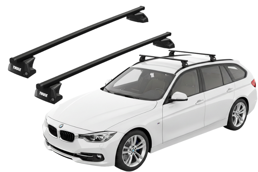 Barras THULE EVO SquareBar para autos BMW 3-Series Touring desde 2012