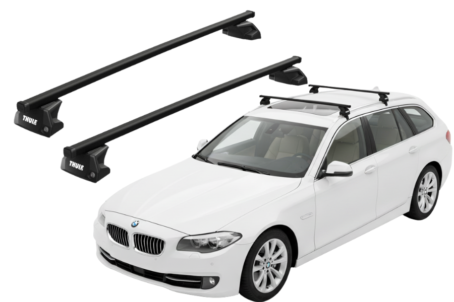 Barras THULE EVO SquareBar para autos BMW 5-Series Touring 2010 a 2017