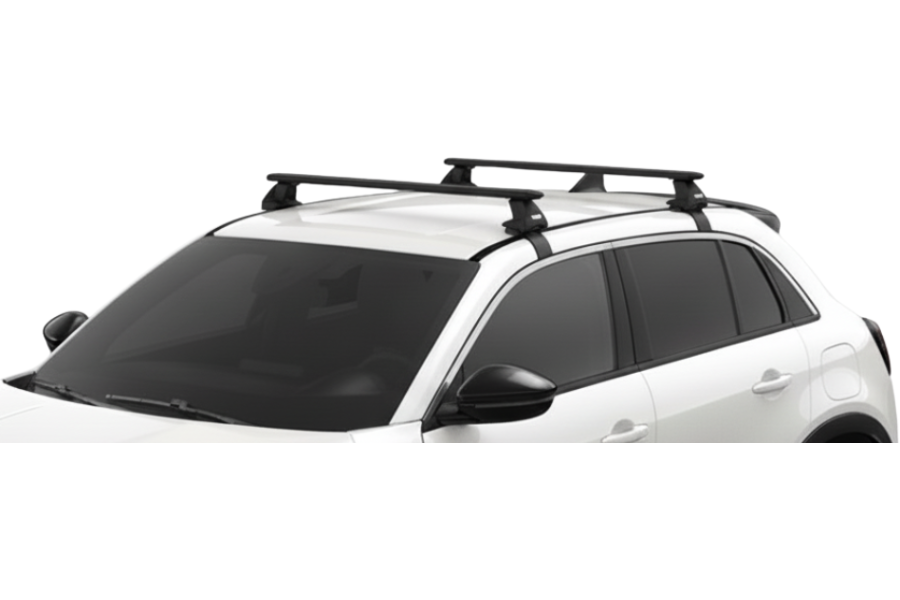 Barras THULE EVO WingBar para autos FIAT 600 desde 2024 negro