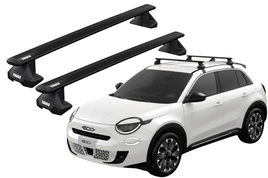 Barras THULE EVO WingBar para autos FIAT 600 desde 2024 negro