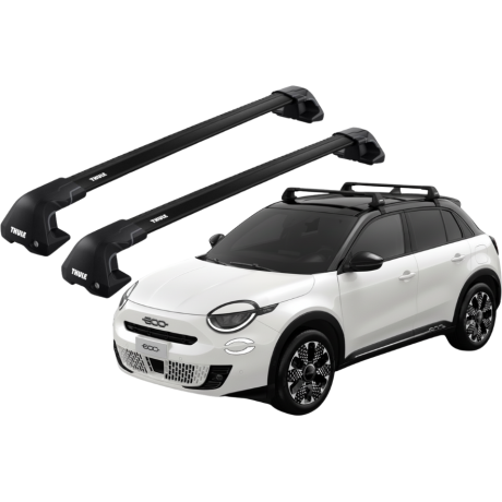 Barras THULE EDGE Flush para autos FIAT 600 desde 2024 negro
