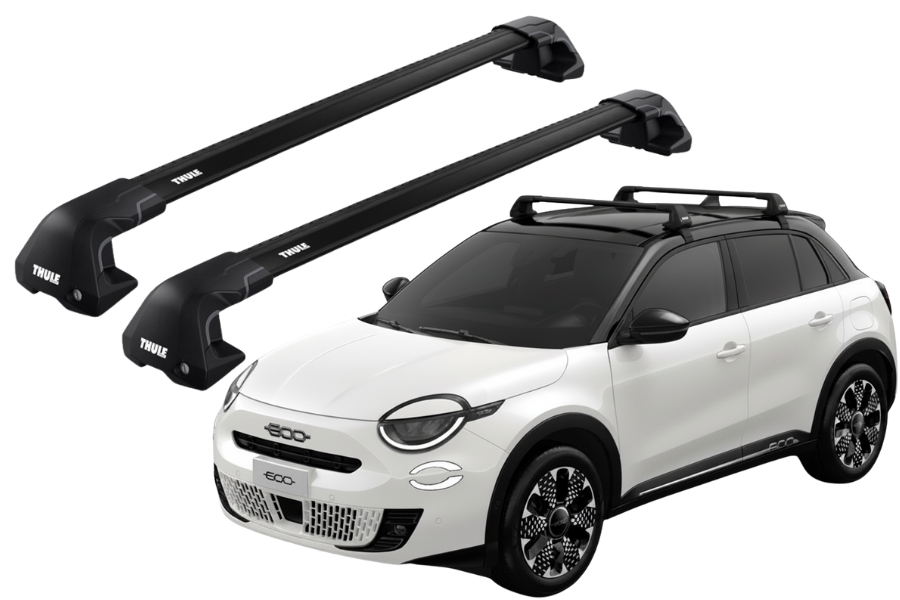 Barras THULE EDGE Flush para autos FIAT 600 desde 2024 negro