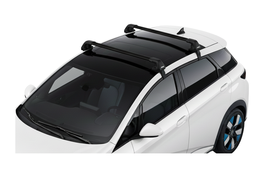 Barras THULE EDGE Flush para autos BYD Dolphin desde 2021 negro