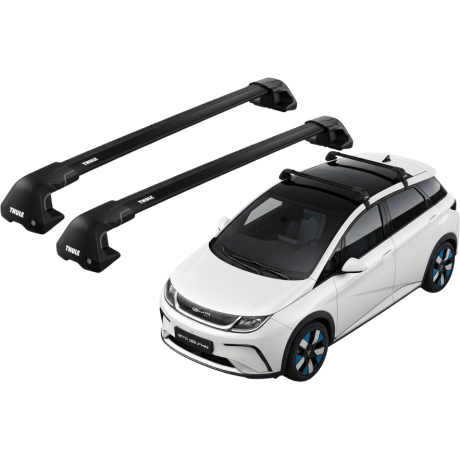 Barras THULE EDGE Flush para autos BYD Dolphin desde 2021 negro