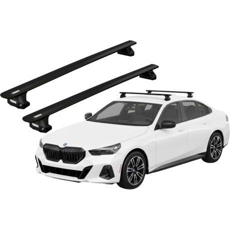 Barras THULE EVO WingBar para autos BMW 5-Series (G60) desde 2024 negro