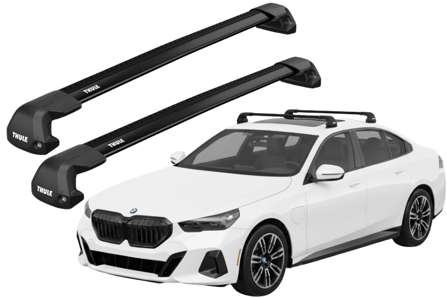 Barras THULE EDGE Flush para autos BMW 5-Series (G60) desde 2024 negro