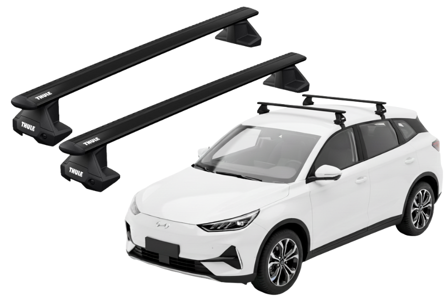 Barras THULE EVO WingBar para autos BYD Yuan Plus desde 2022 negro