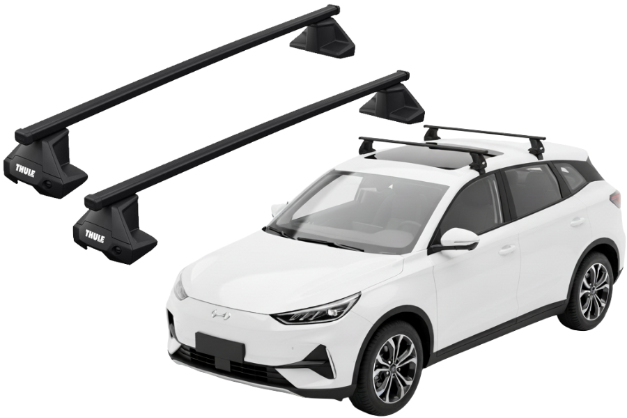 Barras THULE EVO SquareBar para autos BYD Yuan Plus desde 2022