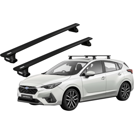 Barras THULE EVO WingBar para autos SUBARU Impreza desde 2023 negro