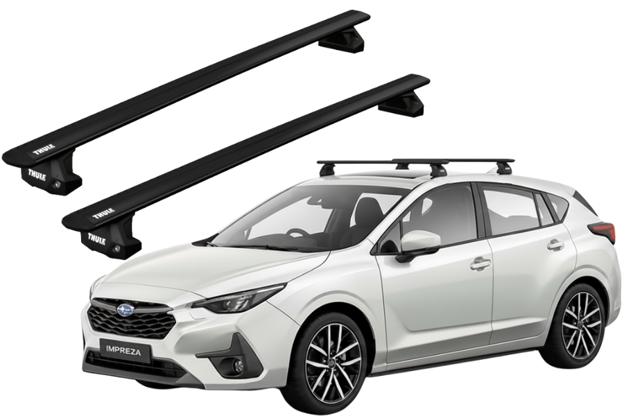 Barras THULE EVO WingBar para autos SUBARU Impreza desde 2023 negro