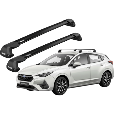 Barras THULE EDGE Flush para autos SUBARU Impreza desde 2023 negro
