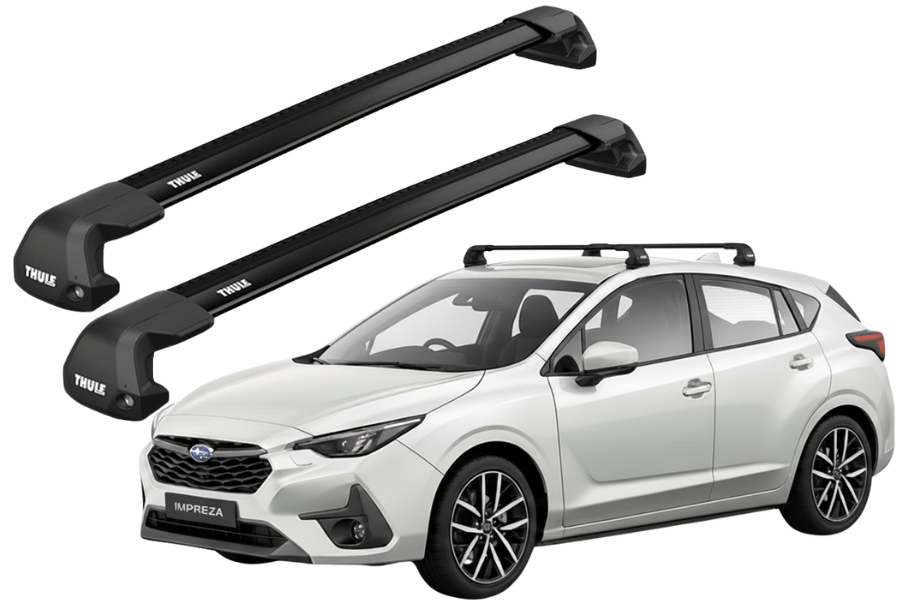 Barras THULE EDGE Flush para autos SUBARU Impreza desde 2023 negro