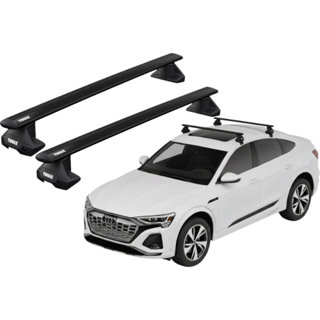 Barras THULE EVO WingBar para autos AUDI Q8 Sportback e-tron desde 2023 negro