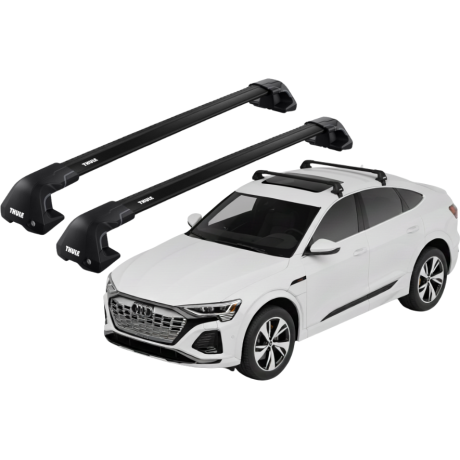 Barras THULE EDGE Flush para autos AUDI Q8 Sportback e-tron desde 2023 negro