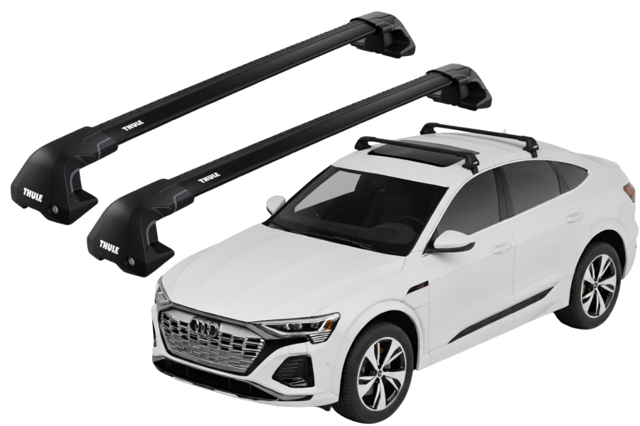 Barras THULE EDGE Flush para autos AUDI Q8 Sportback e-tron desde 2023 negro