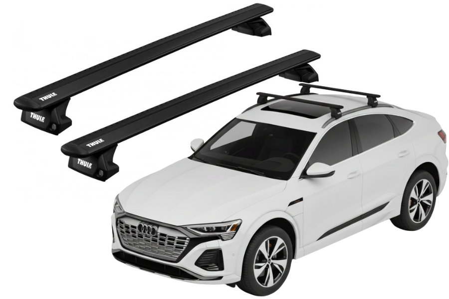 Barras THULE EVO WingBar para autos AUDI Q8 e-tron Sportback desde 2023 negro