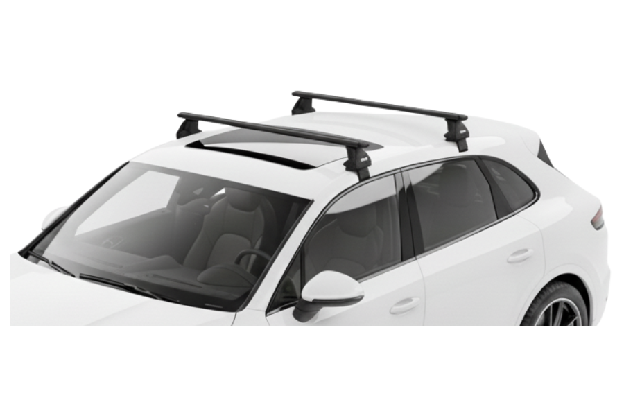 Barras THULE EVO WingBar para autos PORSCHE Cayenne (9YA) desde 2018 negro