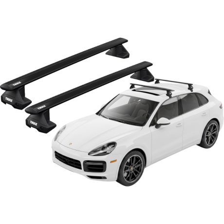 Barras THULE EVO WingBar para autos PORSCHE Cayenne (9YA) desde 2018 negro