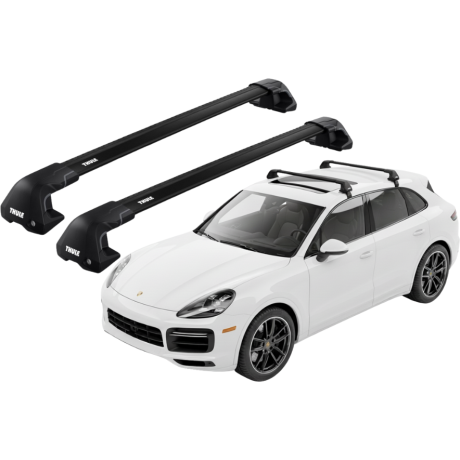 Barras THULE EDGE Flush para autos PORSCHE Cayenne (9YA) desde 2018 negro