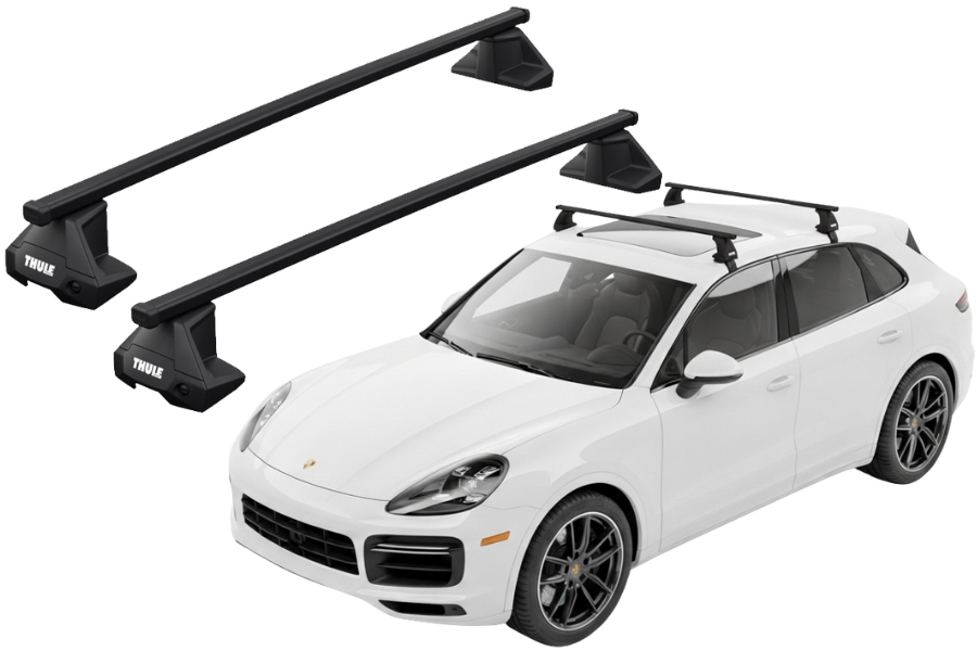 Barras THULE EVO SquareBar para autos PORSCHE Cayenne (9YA) desde 2018
