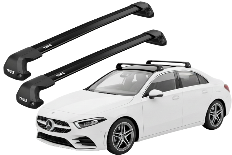 Barras Thule MERCEDES BENZ A-Class 19- PF / EDGE Flush BLACK