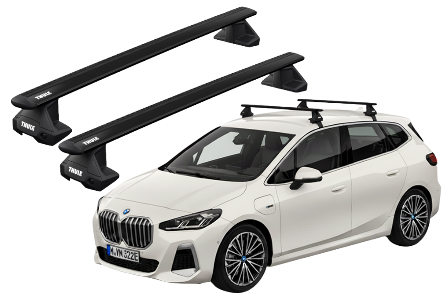Barras THULE EVO WingBar para autos BMW 2-Series Active Tourer desde 2022 negro