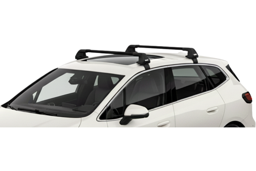 Barras THULE EDGE Flush para autos BMW 2-Series Active Tourer desde 2022 negro
