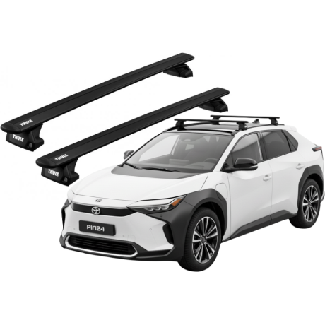 Barras THULE EVO WingBar para autos TOYOTA BZ4X desde 2022 negro