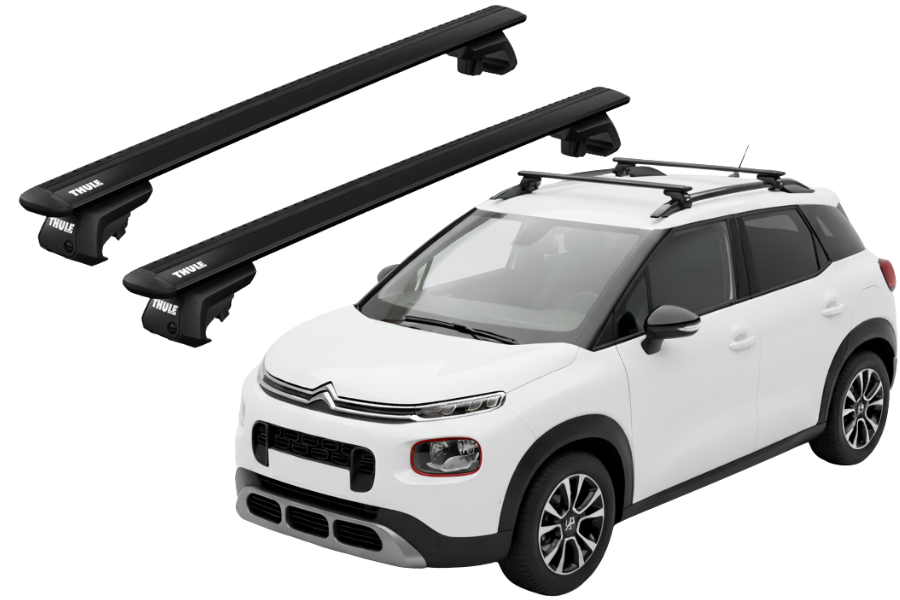 Barras THULE EVO WingBar para autos CITROEN C3 Aircross desde 2018 negro