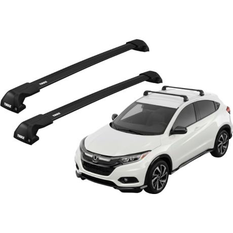 Barras THULE EDGE Flush para autos HONDA HR-V 2015 a 2021 negro
