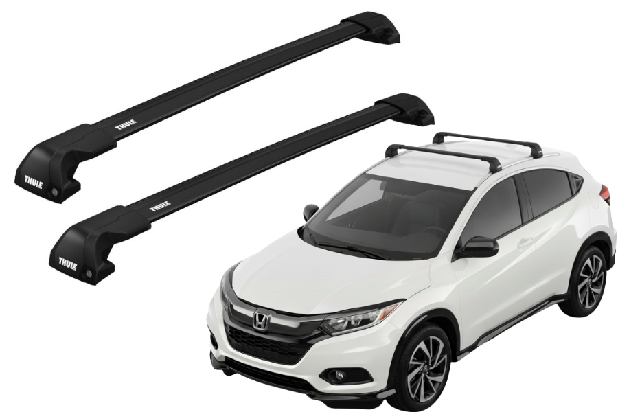 Barras THULE EDGE Flush para autos HONDA HR-V 2015 a 2021 negro