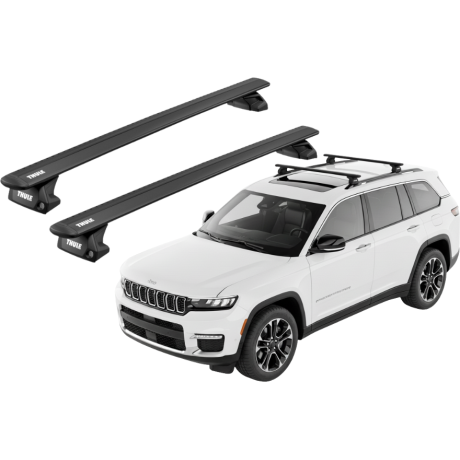 Barras THULE EVO WingBar para autos JEEP Grand Cherokee L desde 2021 negro