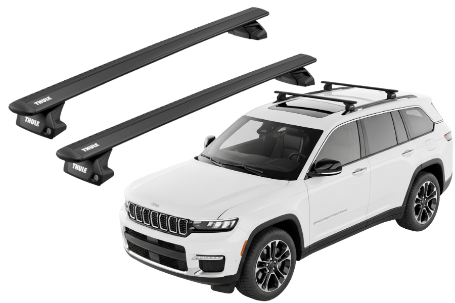 Barras THULE EVO WingBar para autos JEEP Grand Cherokee L desde 2021 negro