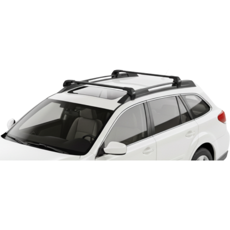 Barras THULE EDGE Flush para autos SUBARU Outback 2009 a 2014 negro