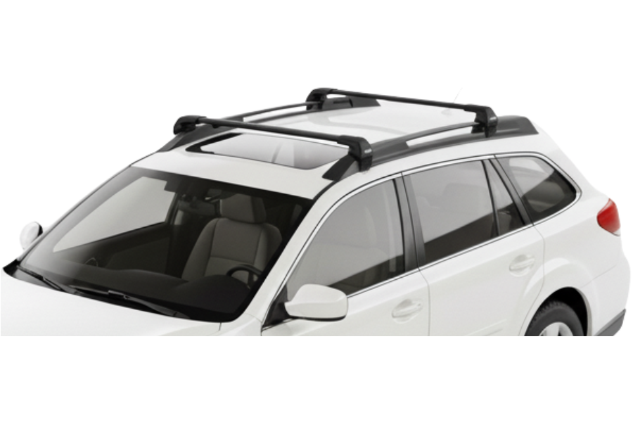 Barras THULE EDGE Flush para autos SUBARU Outback 2009 a 2014 negro