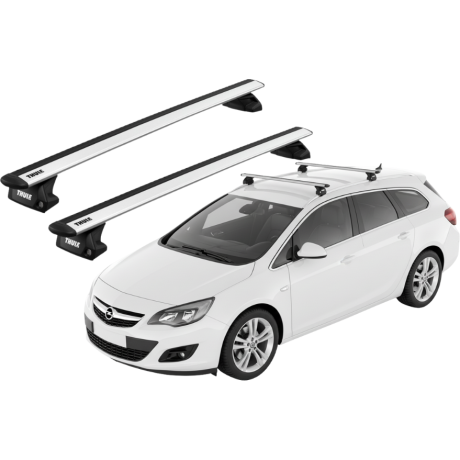 Barras THULE EVO WingBar para autos OPEL Astra Sports Tourer 2010 a 2015