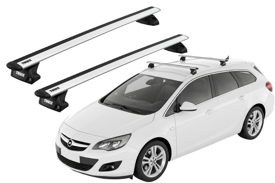 Barras THULE EVO WingBar para autos OPEL Astra Sports Tourer 2010 a 2015