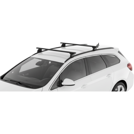 Barras THULE EVO WingBar para autos OPEL Astra Sports Tourer 2010 a 2015 negro
