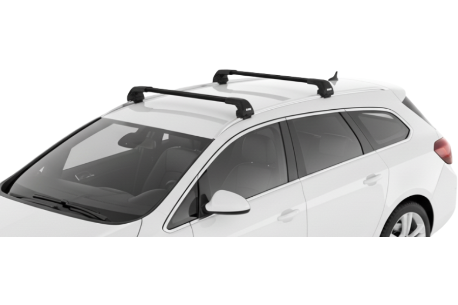 Barras THULE EDGE Flush para autos OPEL Astra Sports Tourer 2010 a 2015 negro