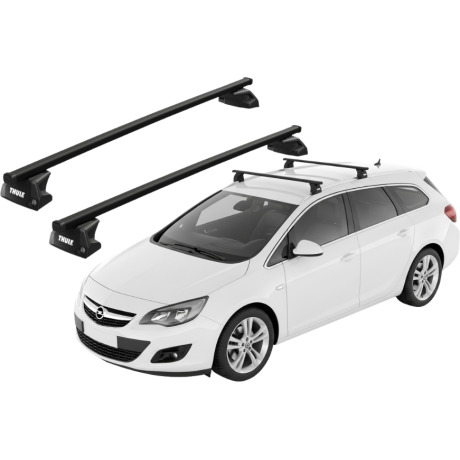 Barras THULE EVO SquareBar para autos OPEL Astra Sports Tourer 2010 a 2015